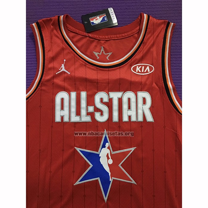 Camiseta All Star 2020 Los Angeles Lakers Kobe Bryant NO 24 Rojo